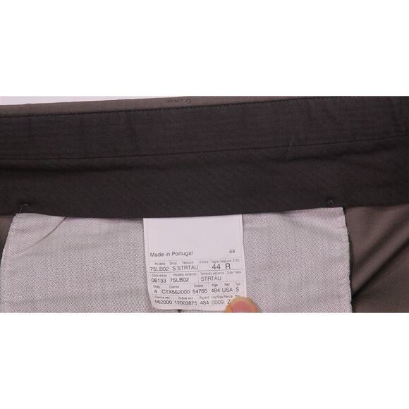 Ermenegildo Zegna Current Solid Light Brown Flat Front Wool Dress Pants 42x28 - Picture 7 of 9